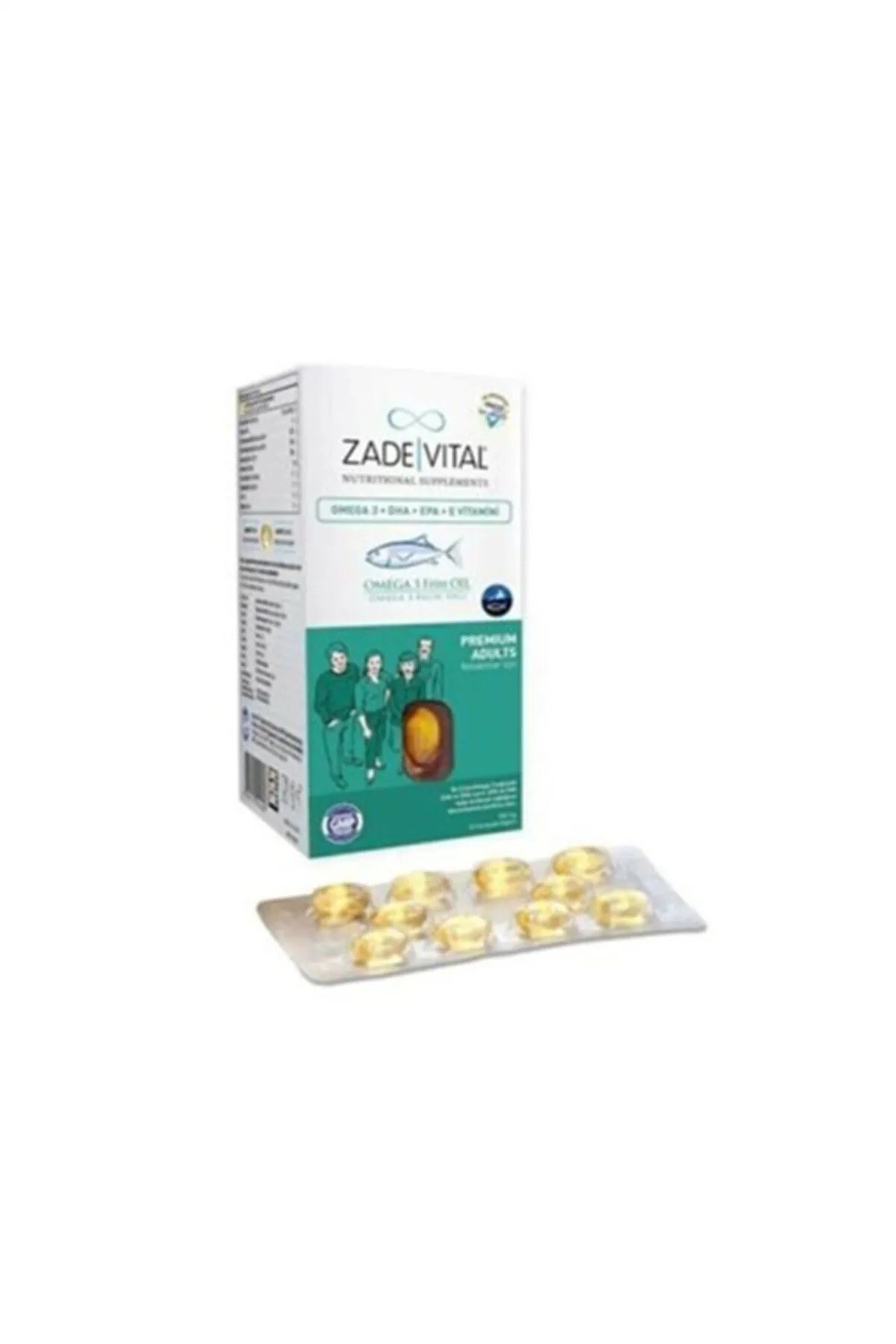 Zade Vital Premium Omega 3 Balık Yağı 50 Kapsül