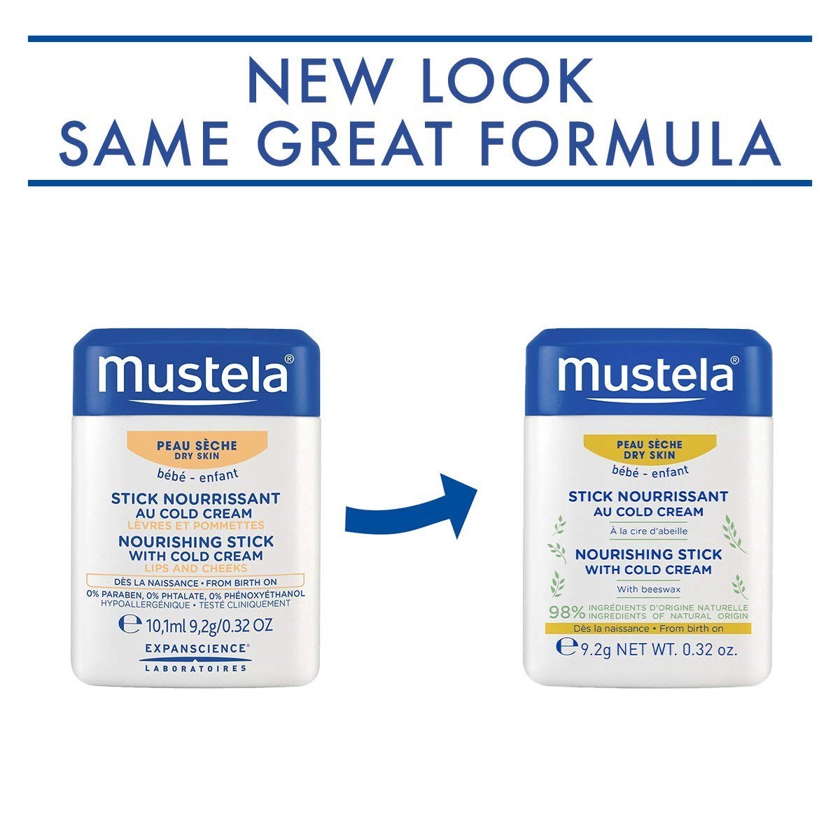 Mustela Cold Cream İçeren Besleyici Stick (9,2g)