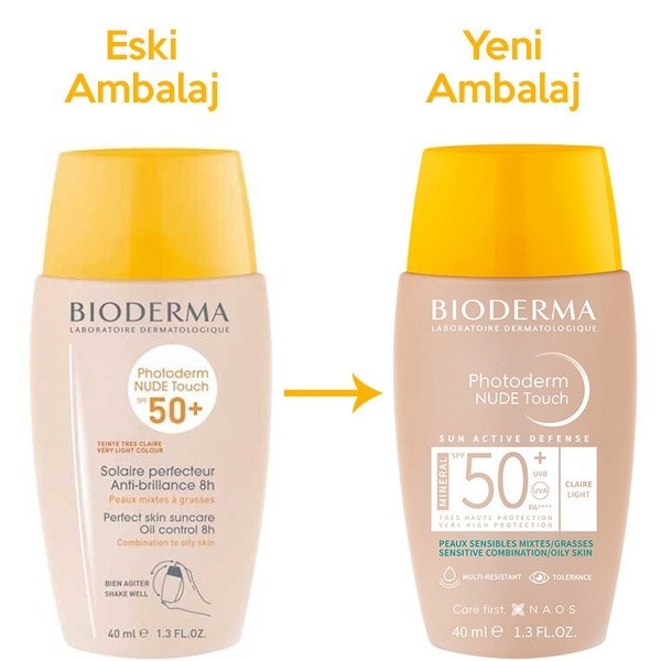 Bioderma Photoderm Nude Touch Spf 50+ Light 40 ML