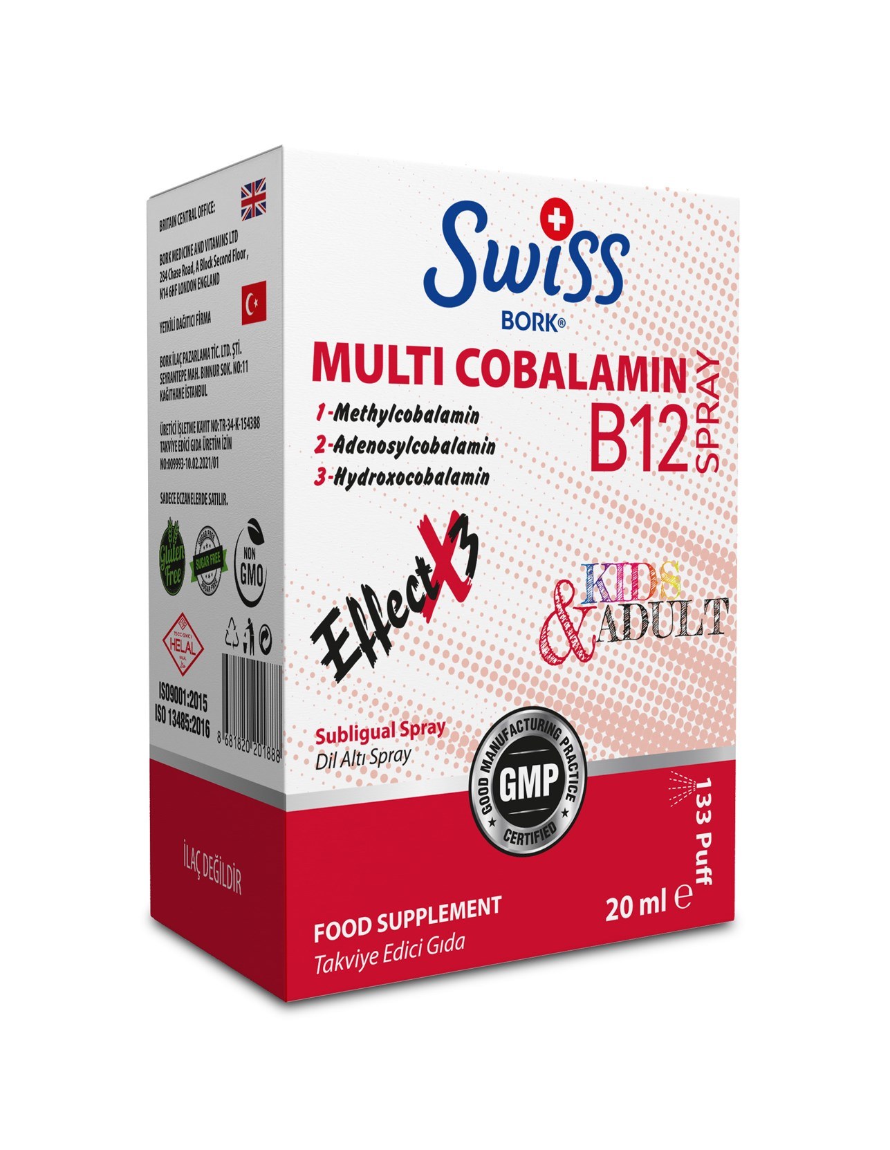 Swiss Bork Multi Cobalamin B12 Sprey 20 ml