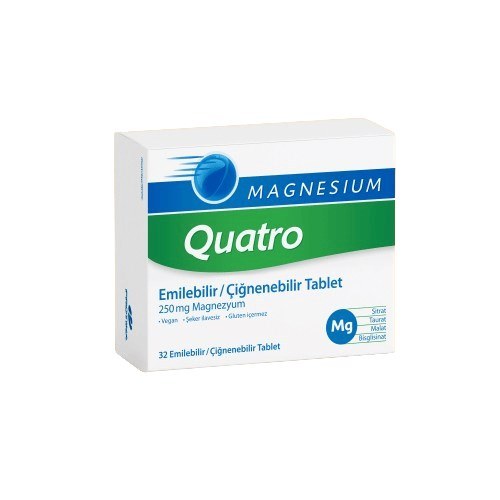 Assos Magnesium Quatro 32 Çiğneme Tableti