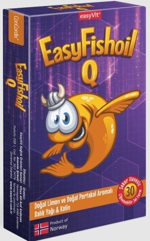 EasyFishoil Q Omega 3 Çiğnenebilir 30 Tablet