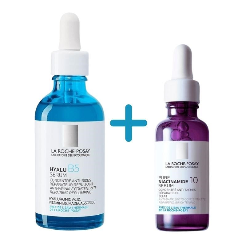 La Roche Posay Hyalu B5 30 ml + Niacinamide 10 10 ml + Çanta Hediyeli