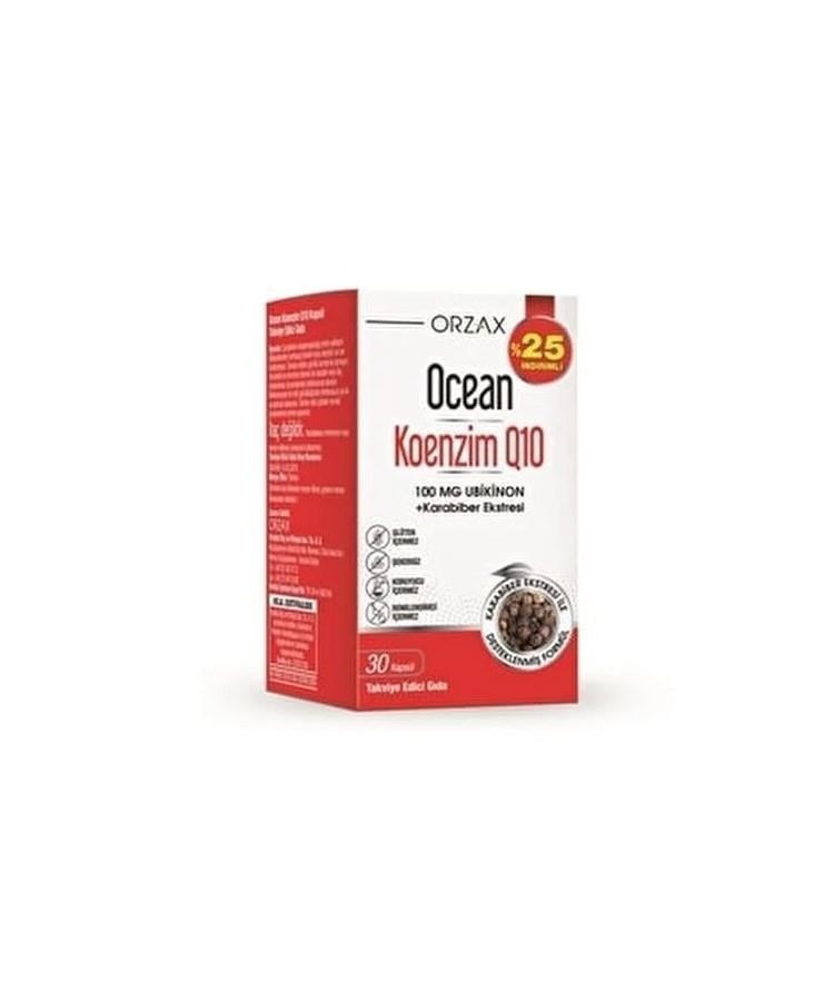 Ocean Koenzim Q10 100 mg 30 Kapsül %25 indirimli