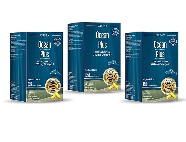 Ocean Plus Balık Yağı 1200 mg 50 Kapsül 3 Adet