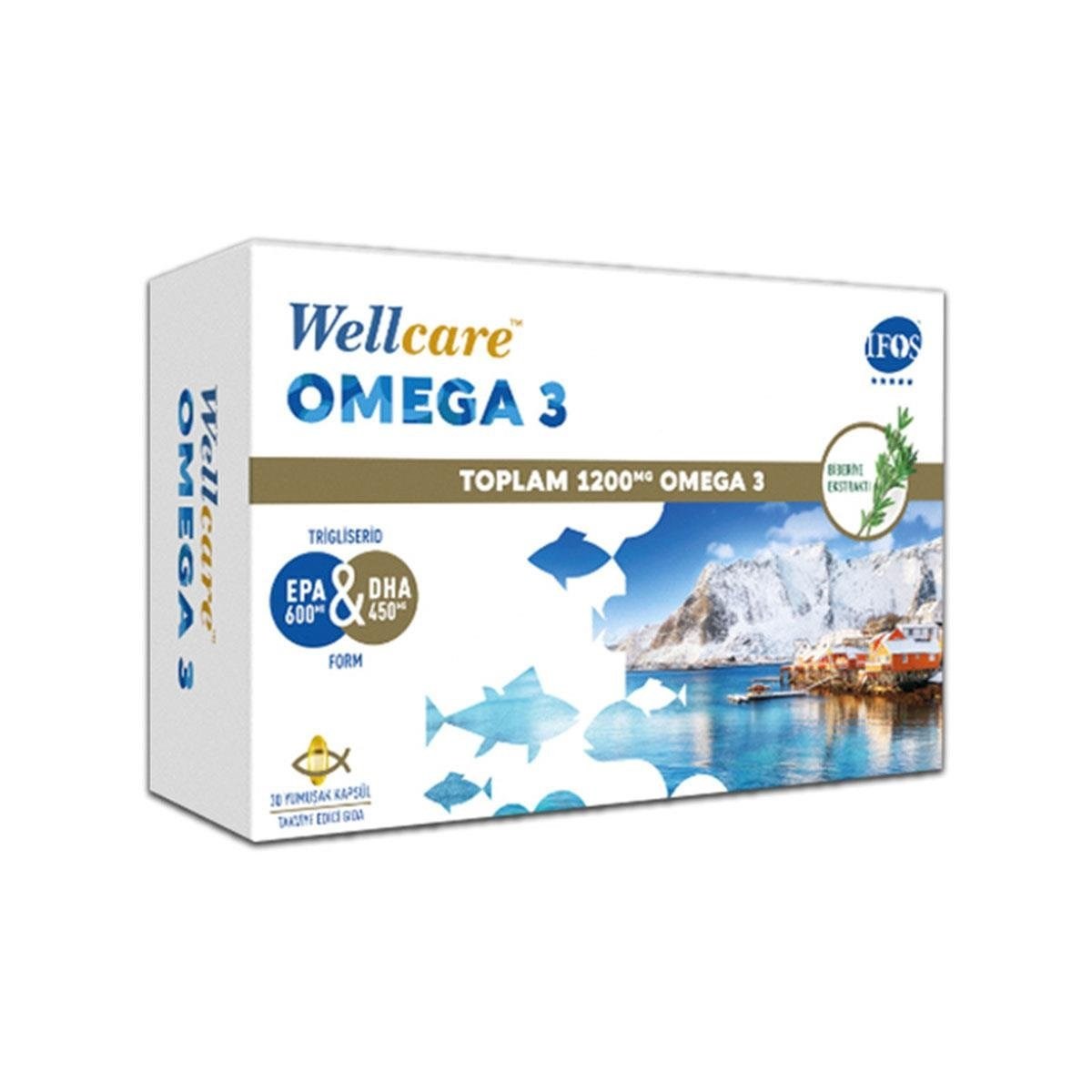Wellcare Omega 3 1200 mg 30 Kapsül