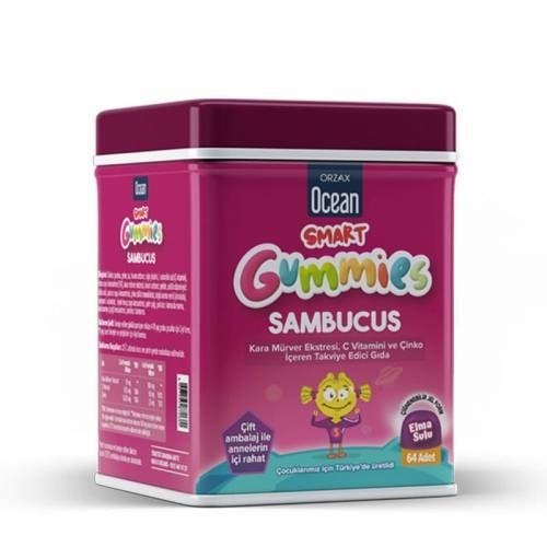 Ocean Smart Gummies Sambucus 64'lü (SKT:07/2024)