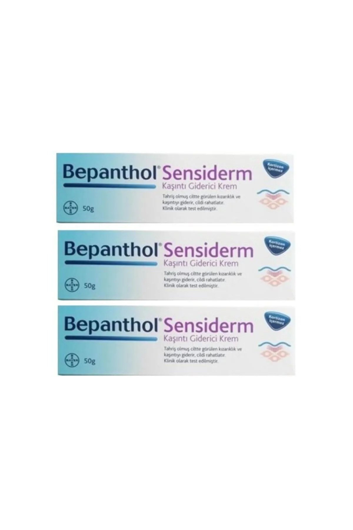 Bepanthol Sensiderm 50 gr 3 Adet Egzama ve Kaşıntı Giderici Krem
