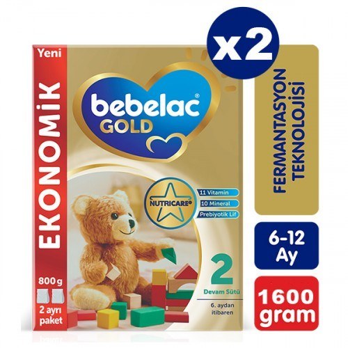 Bebelac Gold 2 Devam Sütü 800 gr 2 Adet