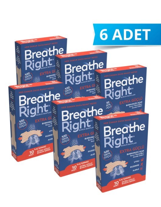 Breathe Right Ekstra Burun Bandı 6 Kutu