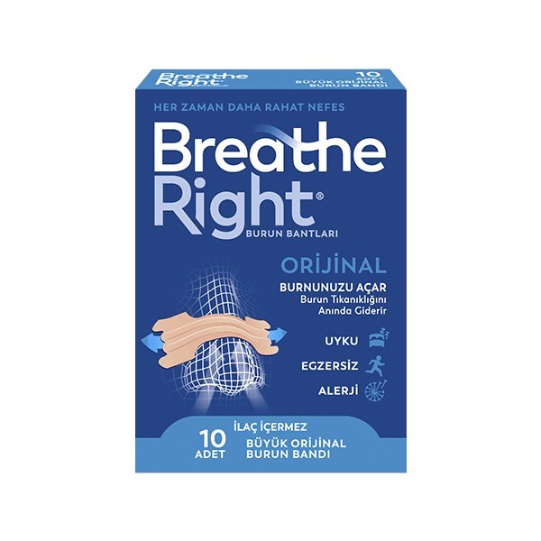 Breathe Right Burun Bandı Orijinal Büyük Boy 10 adet