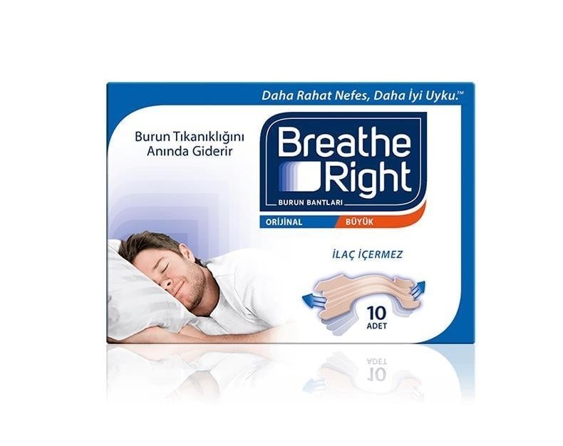 Breathe Right Burun Bandı Orijinal Büyük Boy 10 adet