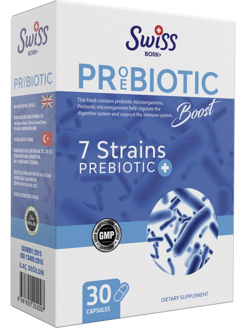 Swiss Bork Probiyotik Boost 30 Kapsül
