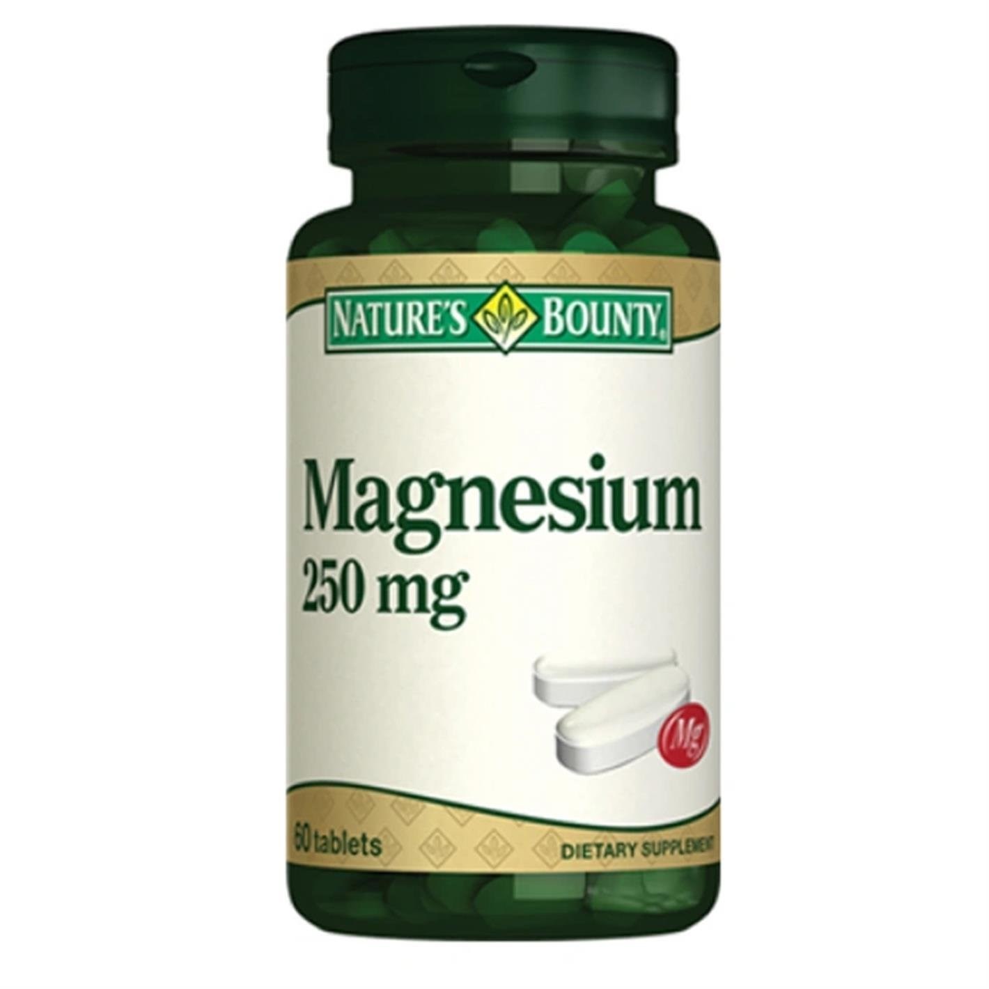 Nature's Bounty Magnesium 250 mg 60 Tablet