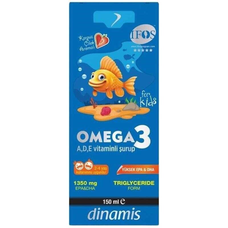 Dinamis Omega 3 A,D,E Vitaminli Şurup 150 ml