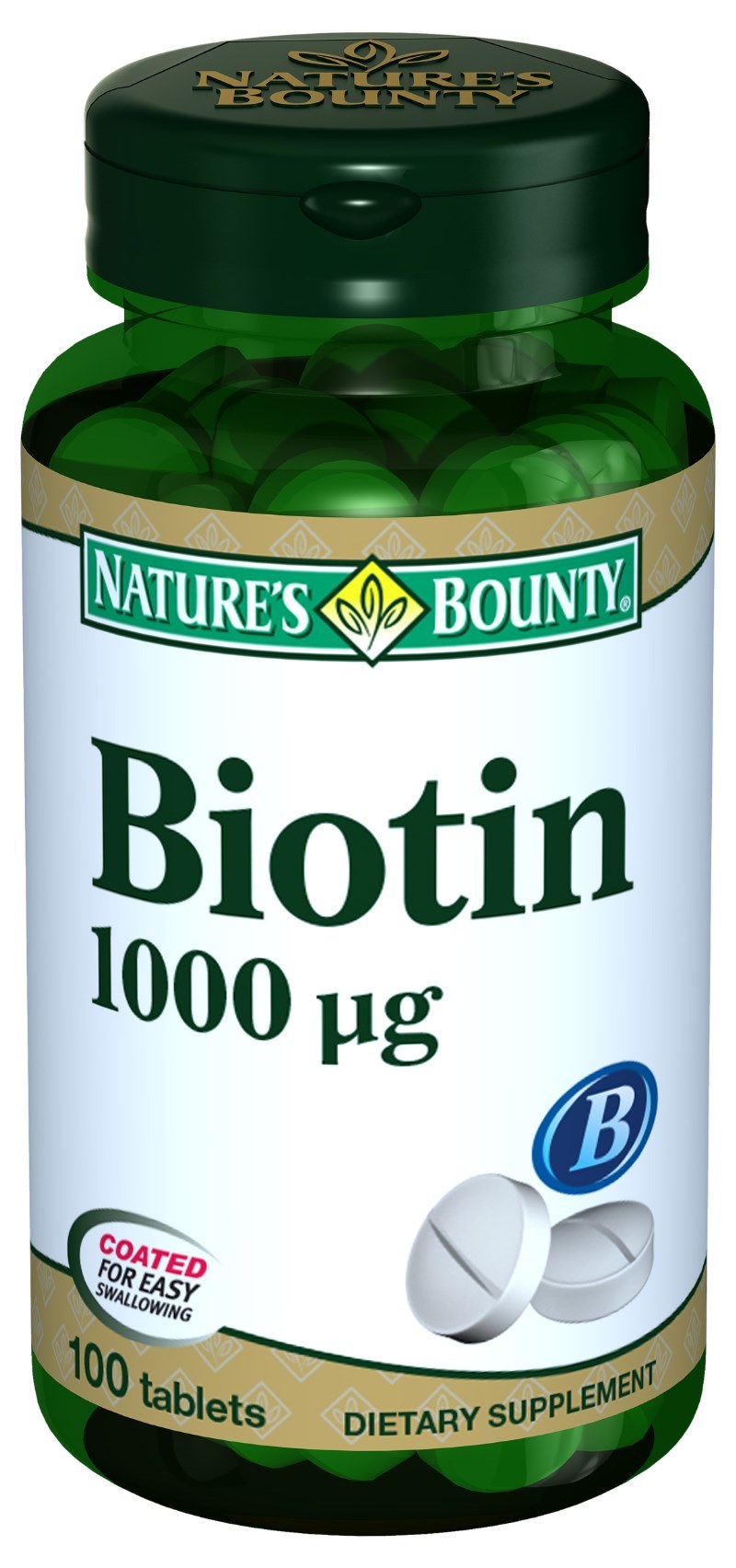 Nature's Bounty Biotin 1000 mcg 100 Tablet