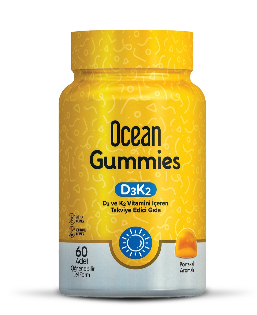 Ocean Gummies D3 K2 Vitamin Çiğnenebilir 60 Softgel