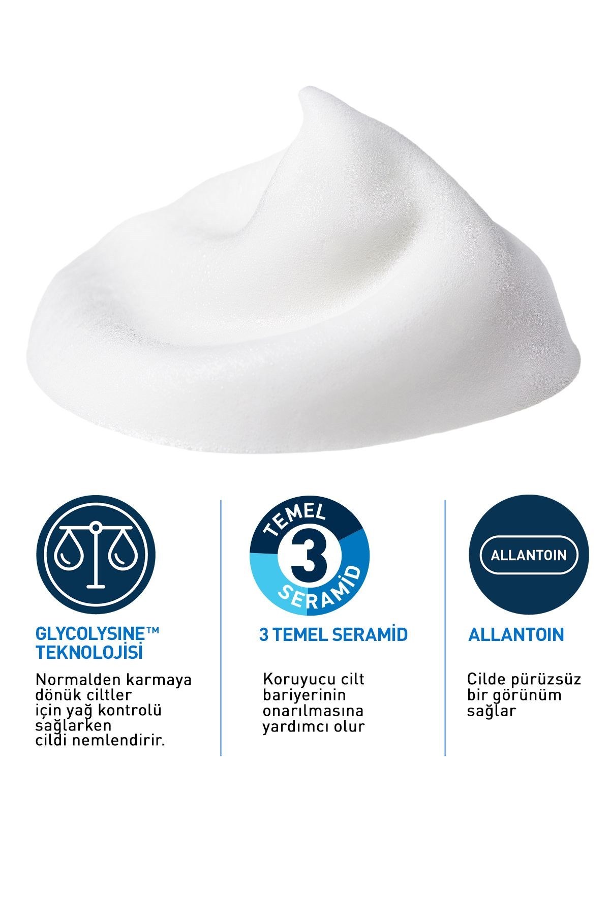 Cerave Normal, Karma Ve Hassas Ciltler Için Köpük Temizleyici 148ml