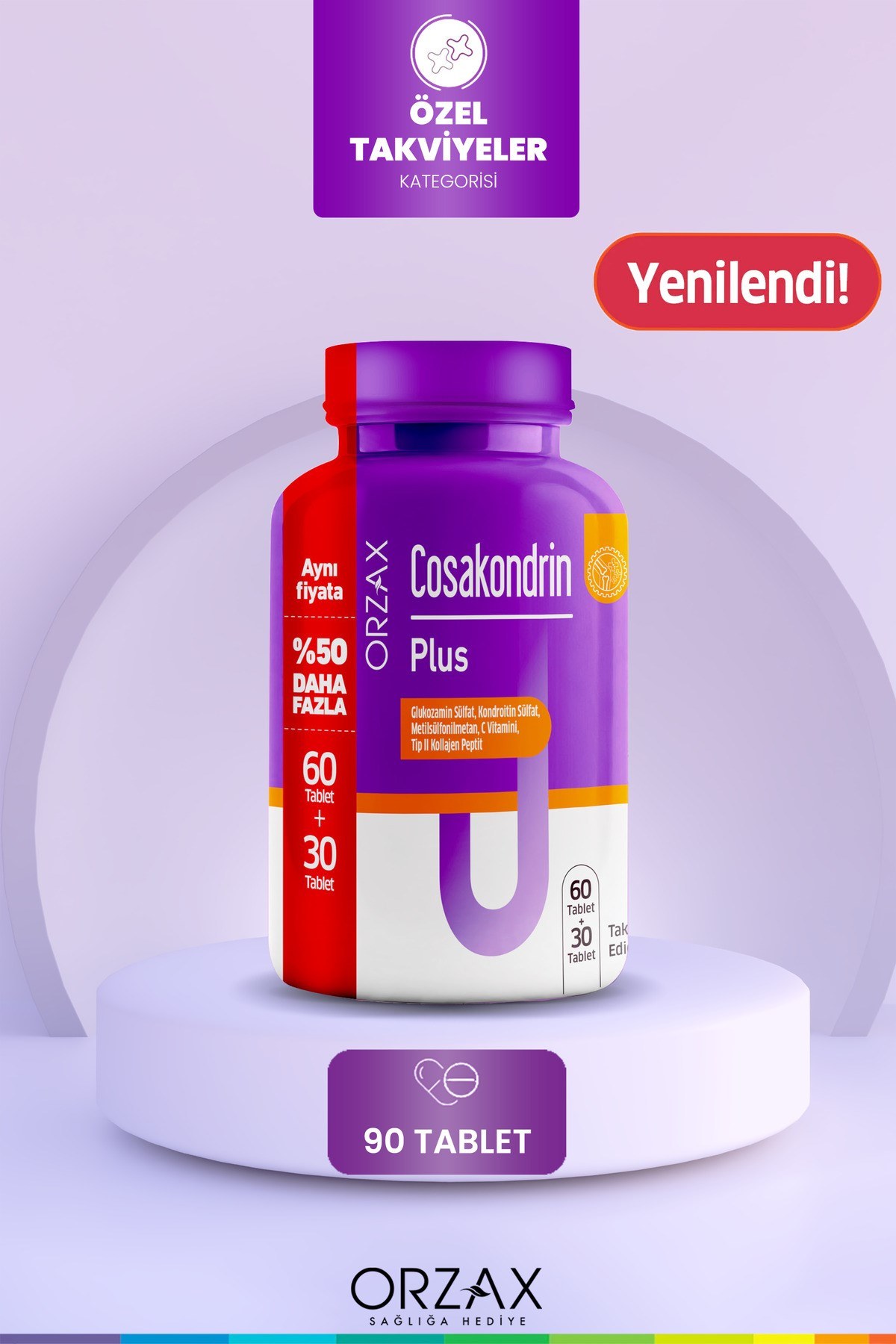 Orzax Cosakondrin Plus 90Tablet