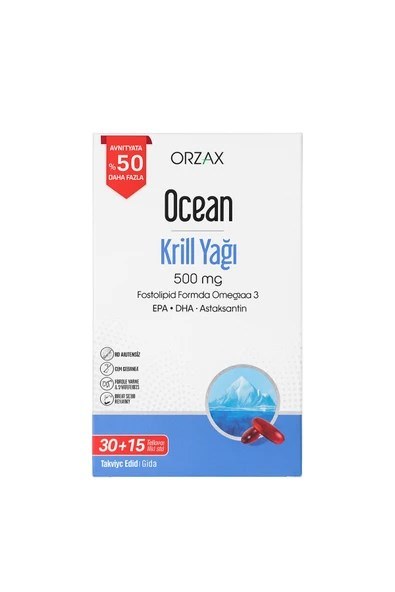 Ocean Krill Oil 500mg 30+15 Kapsül