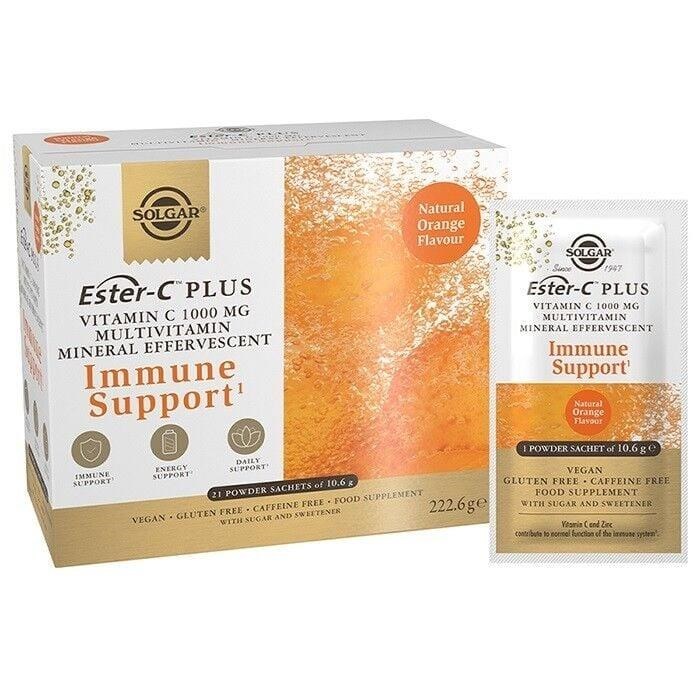 Solgar ESTER-C Plus Vitamin C 1000 MG Efervesan 21 Sachet
