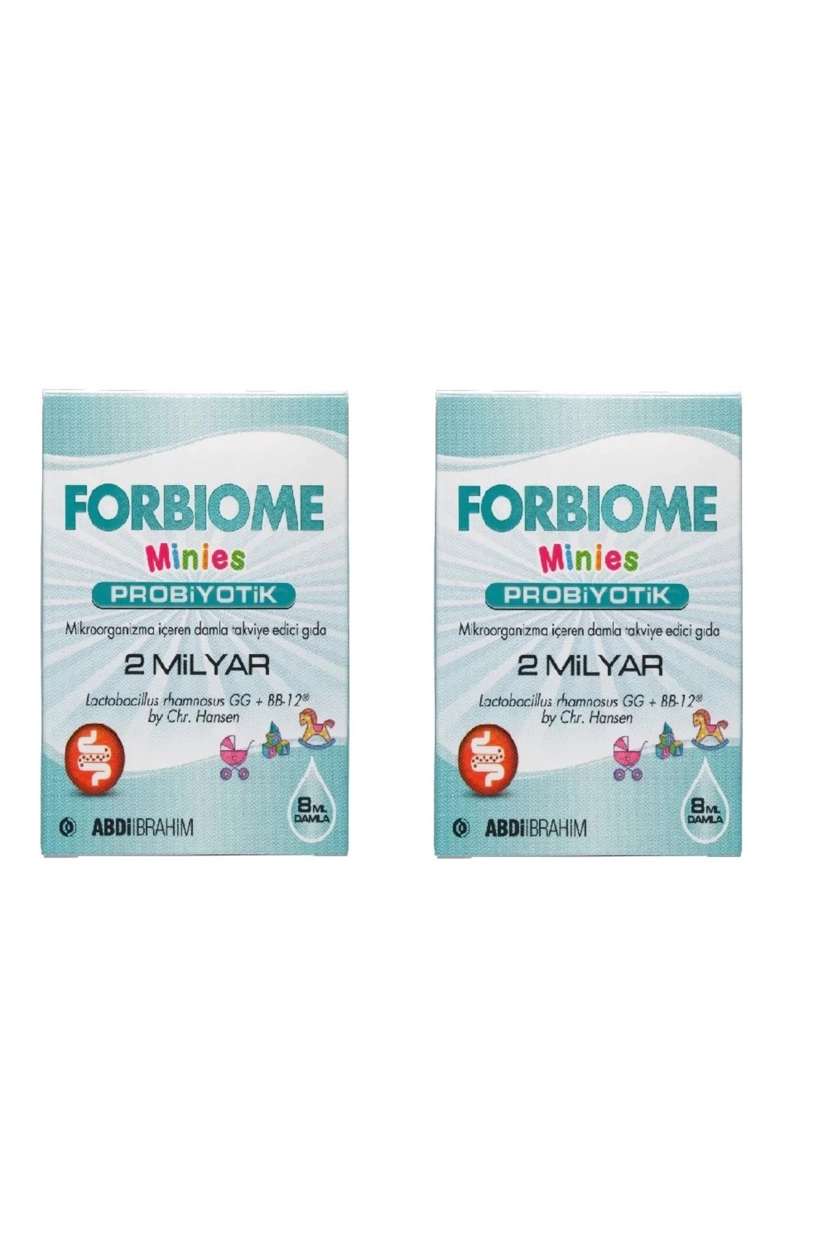 Forbiome Minies 2 Milyar Probiyotik Damla 8 Ml 2 Adet