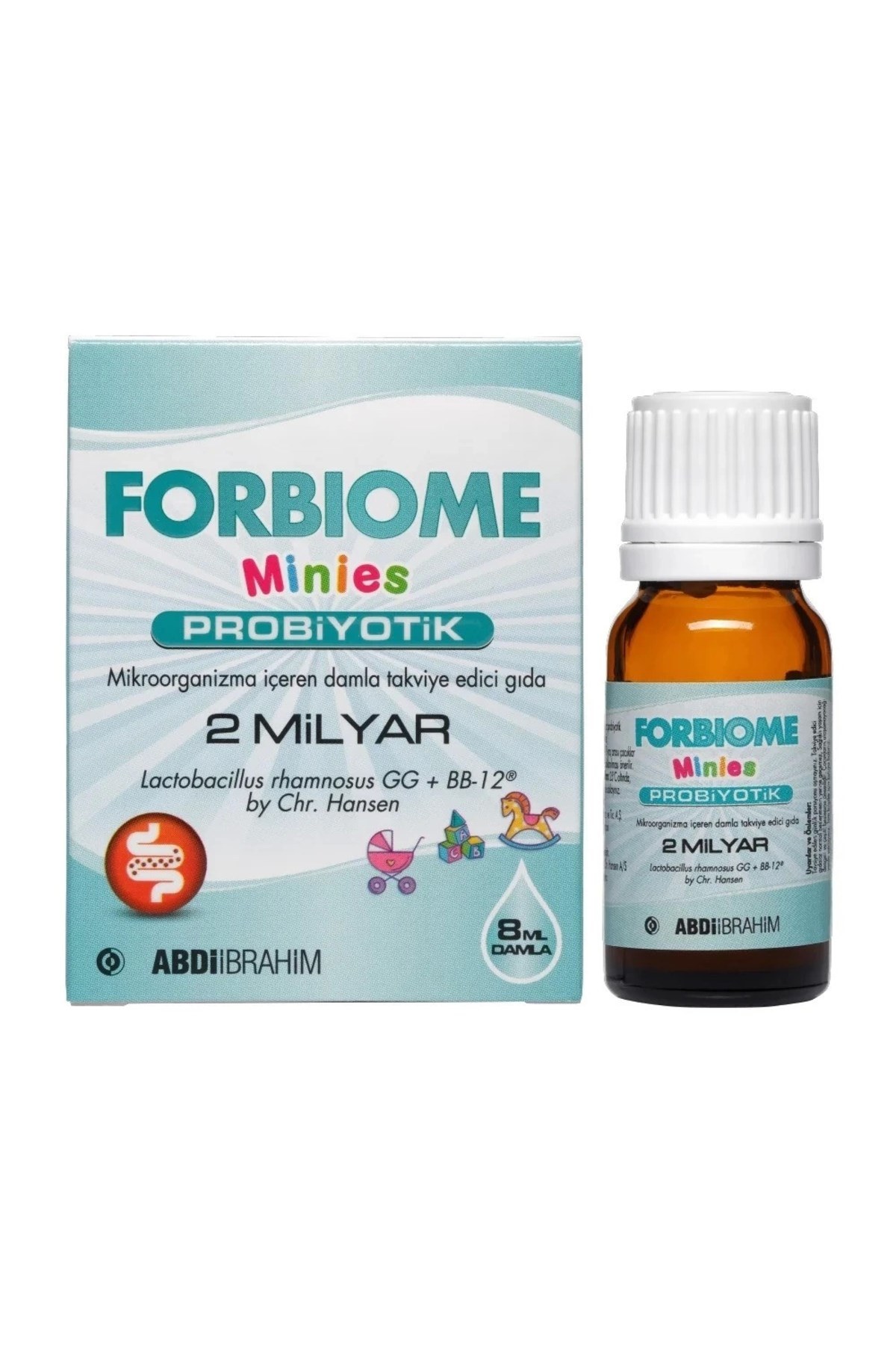 Forbiome Minies 2 Milyar Probiyotik Damla 8 Ml 2 Adet