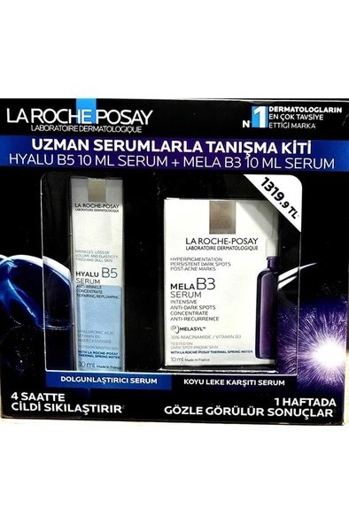 La Roche Posay Uzman Serumlarla Tanışma Kiti (HYALU B5 10 ML SERUM + MELA B3 10 ML SERUM )