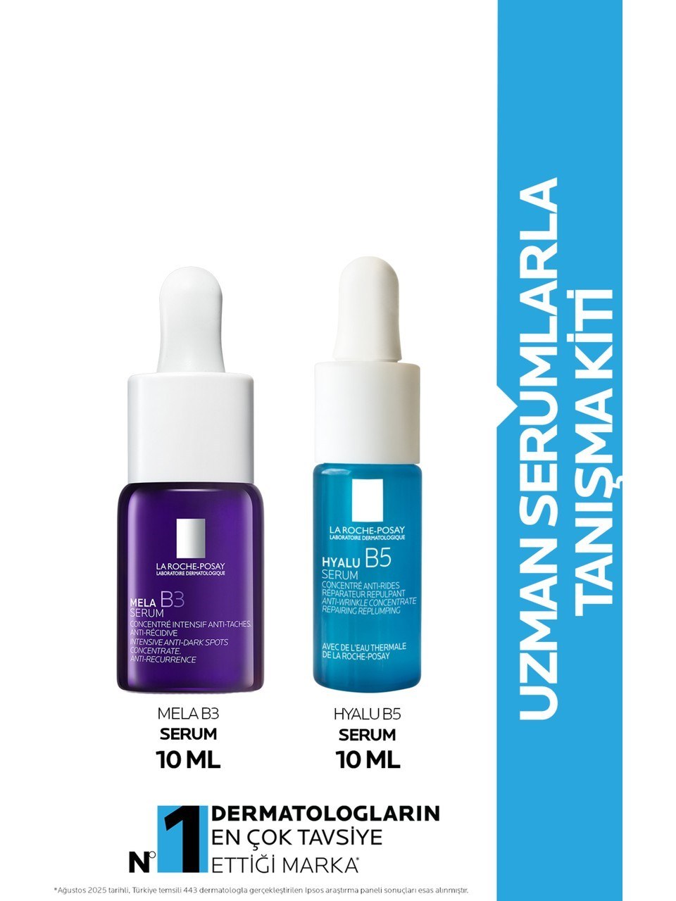 La Roche Posay Uzman Serumlarla Tanışma Kiti (HYALU B5 10 ML SERUM + MELA B3 10 ML SERUM )