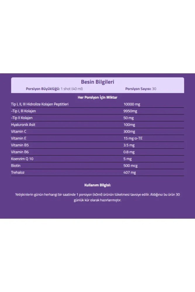 Suda Collagen Multiform Şeftali Aromalı 40 ml 30 Shot