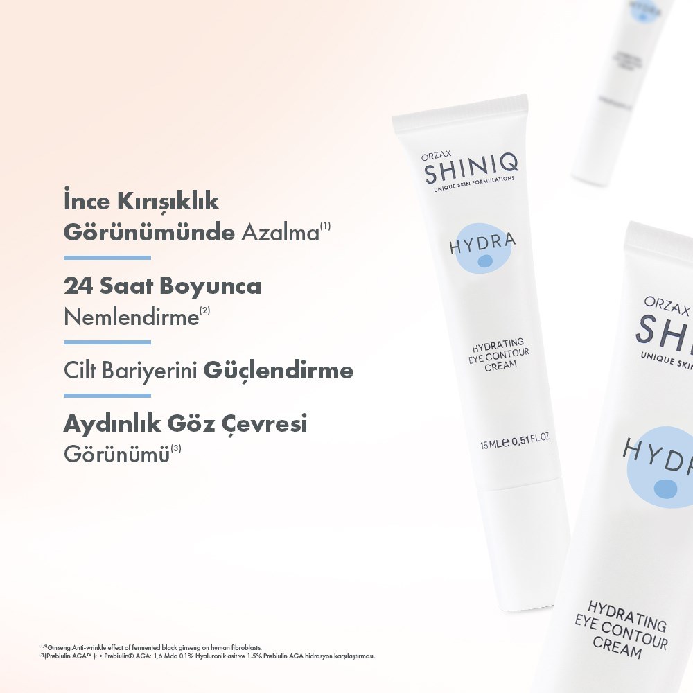 Orzax Shiniq Hydra Nemlendirici Göz Çevresi Bakım Kremi 15 ml