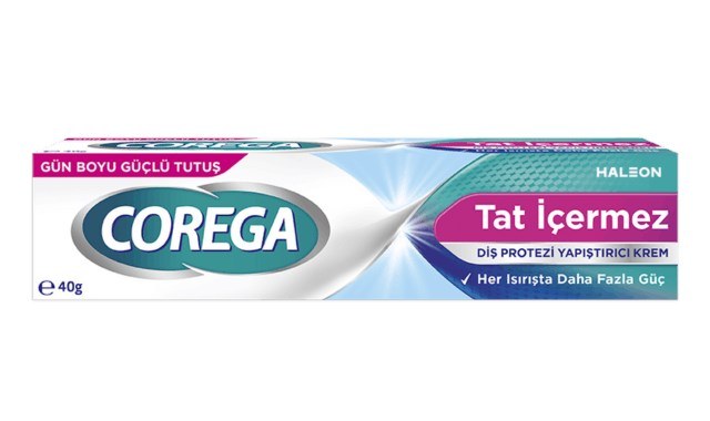 Corega Super Tat İçermez 40 gr Diş Protezi Yapıştırıcı Krem