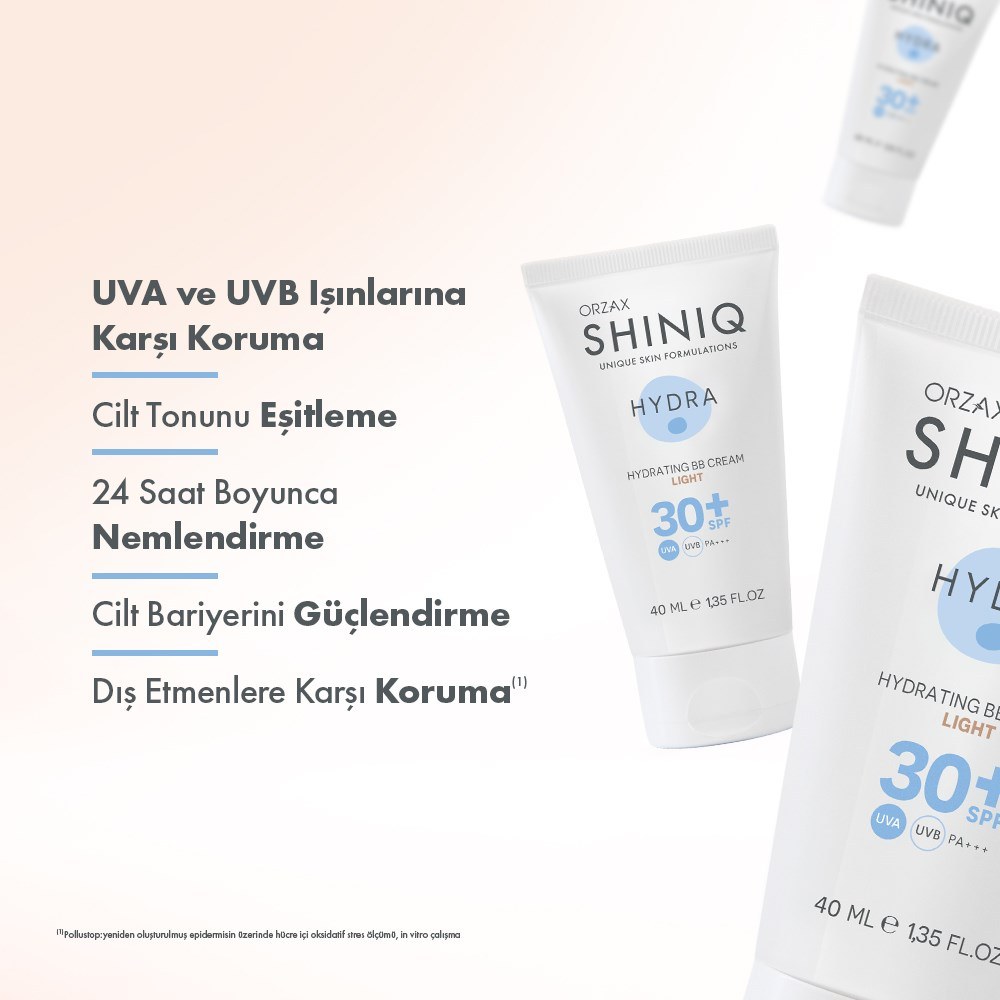 Orzax Shiniq Hydra Hydrating BB Cream Light SPF30 40 ml