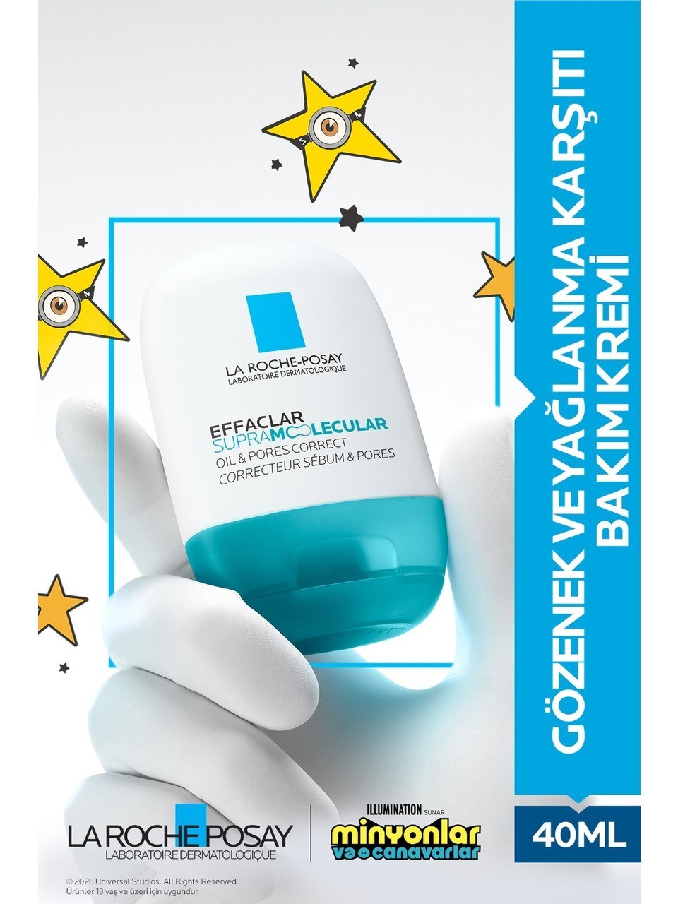 La Roche-Posay Effaclar Supramolecular Gözenek ve Yağlanma Karşıtı Bakım Kremi 40 ml