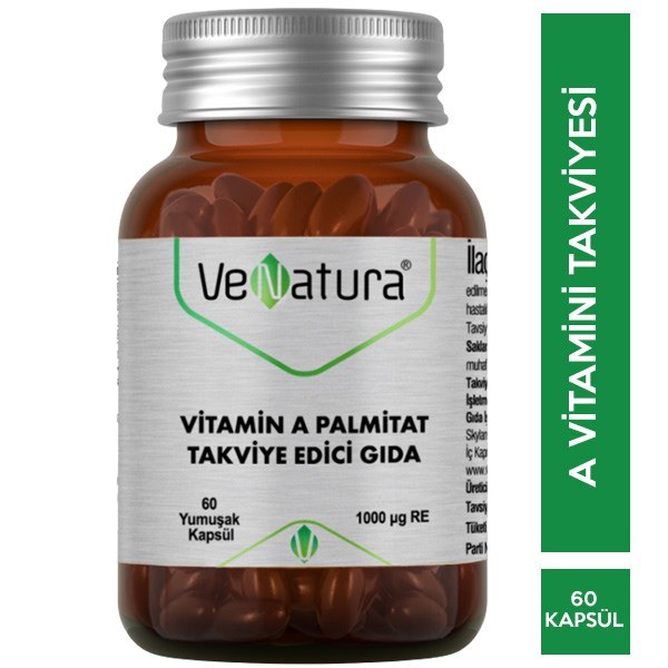 Venatura Vitamin A Palmitat 60 Yumuşak Kapsül