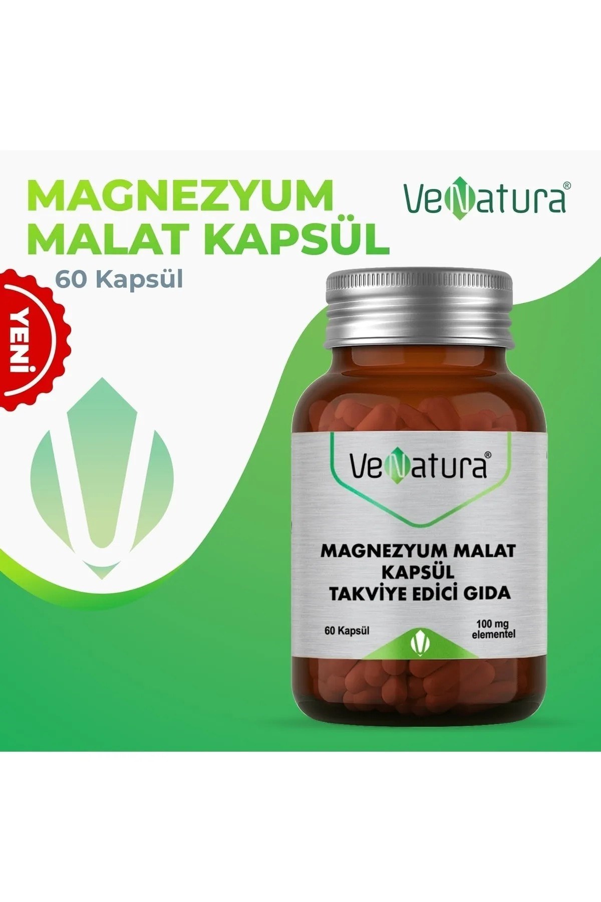 Venatura Magnezyum Malat 60 Kapsül