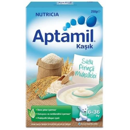 Aptamil Sütlü Pirinçli Muhallebi 250 gr Kaşık Maması