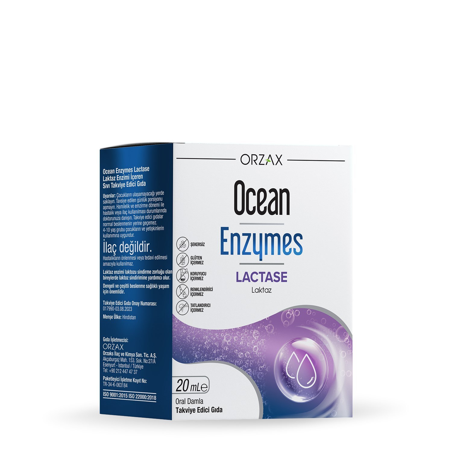 Ocean Enzymes Lactase Damla 20 ml