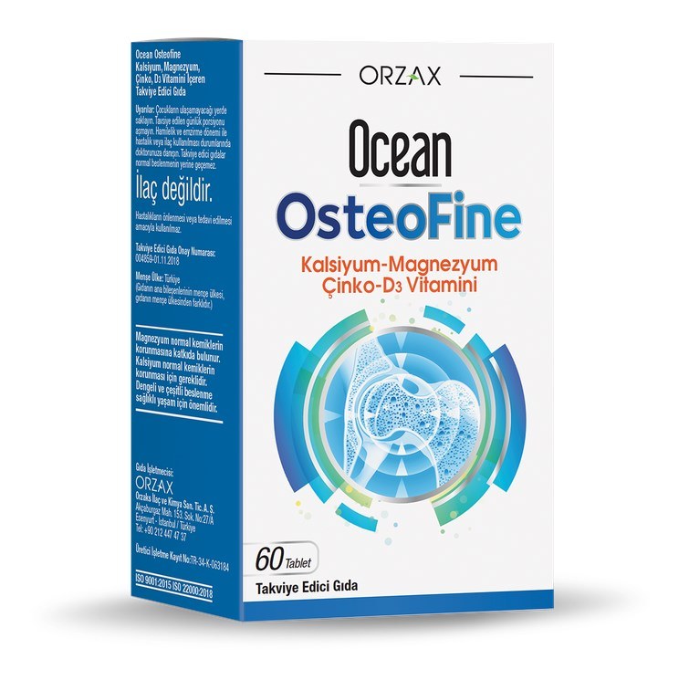 Ocean Osteofine 1 Alana 1 Bedava 60+60 Tablet Takviye Edici Gıda