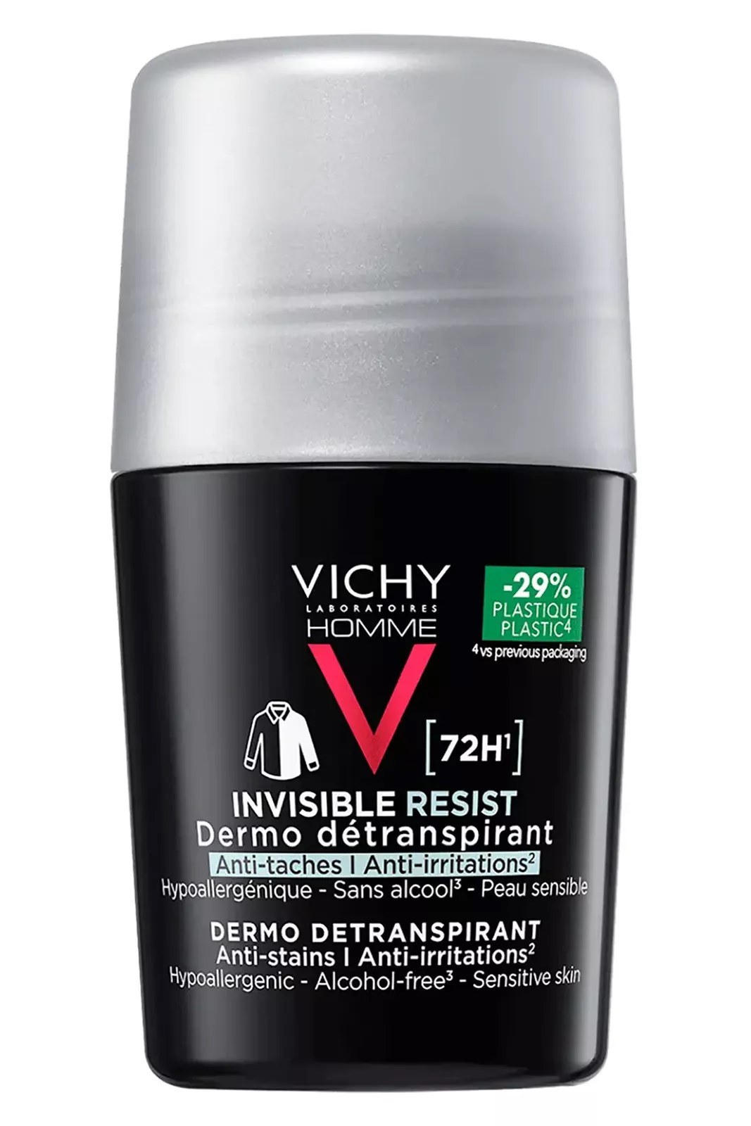 Vichy Homme Invisible Resist İz ve Terleme Karşıtı 50 ml Erkek Roll-On Deodorant