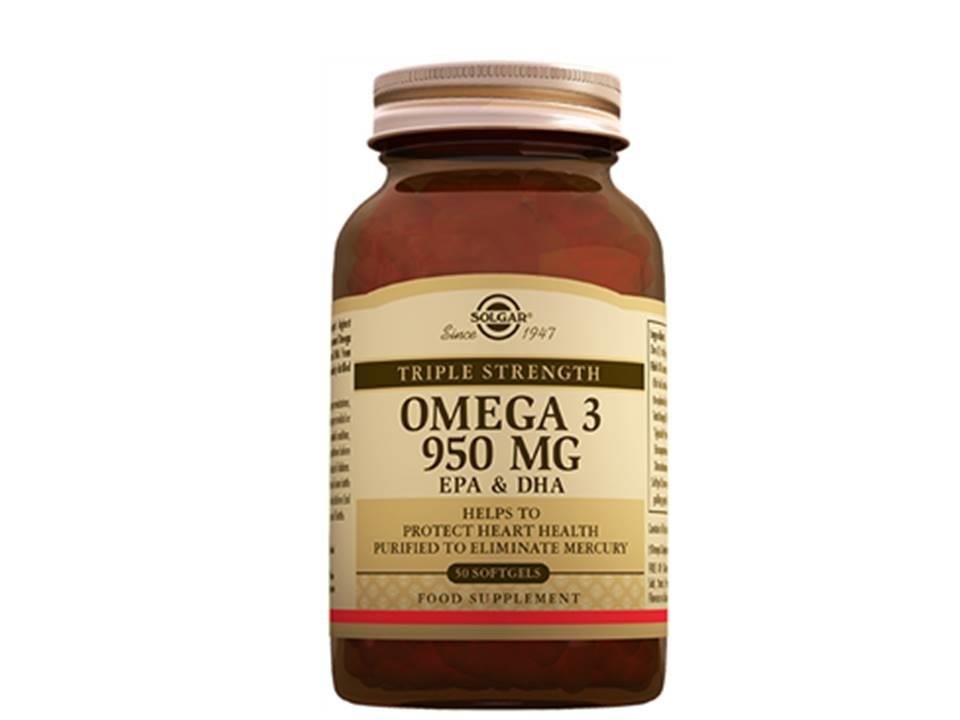 Solgar Omega 3 950 mg 100 Kapsül Balık Yağı