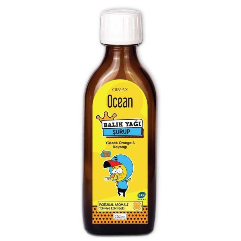 Ocean Omega 3 Portakal Aromalı 150 ml Şurup (KUTUSUZ)