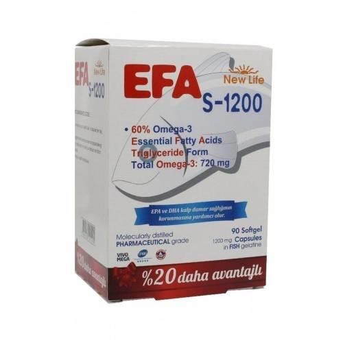 New Life Efa S-1200 Omega 3 90 Kapsül