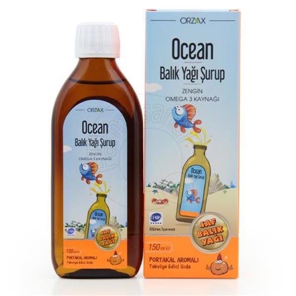 Ocean Omega 3 Portakal Aromalı 150 ml Şurup