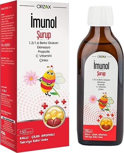 İmunol Ballı Çilek Aromalı 150 ml Şurup