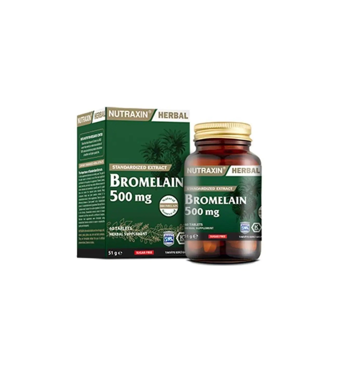 Nutraxin Bromelain 60 Kapsül
